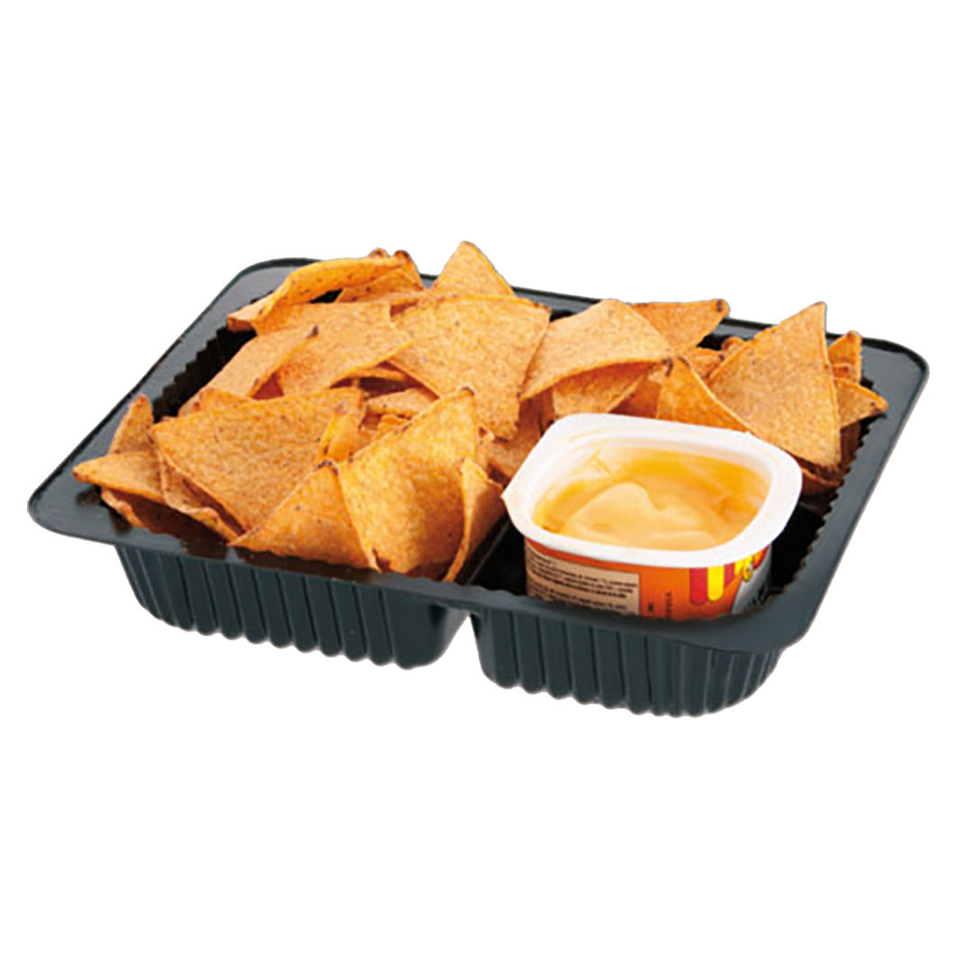 Nacho Tray Rechteck schwarz 2tlg.