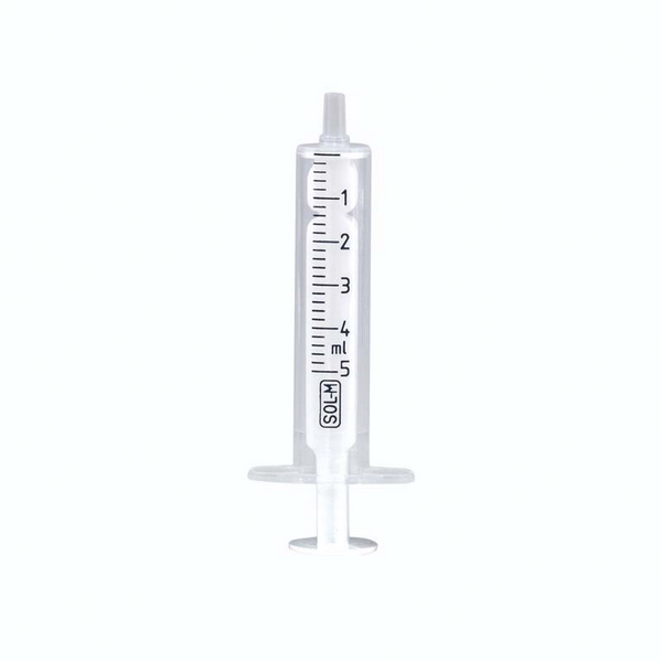 SOL-M 2-teilige Spritze exzentrischer Luer Steckansatz