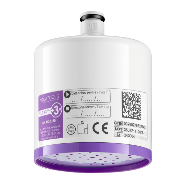 Filter  FILT'RAY Armaturen für Waschtisch und Dusche, sowie Handbrause Anti-Legionellen und Anti-Keime, Pseudomonaden