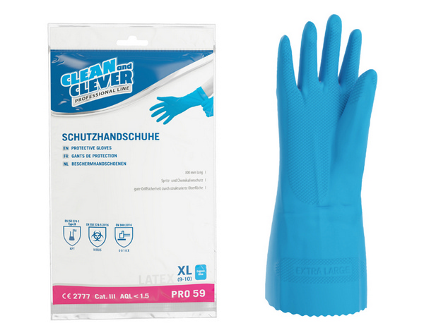 CLEAN and CLEVER Latex-Schutzhandschuhe PRO 59