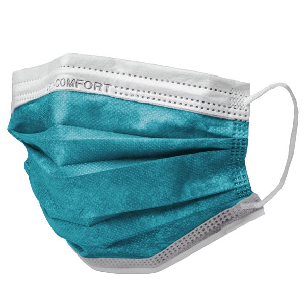 OP Maske Typ IIR 3  Lagig blau